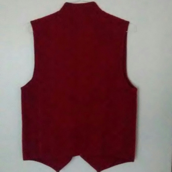 Red wool vest - Picture 4 of 4